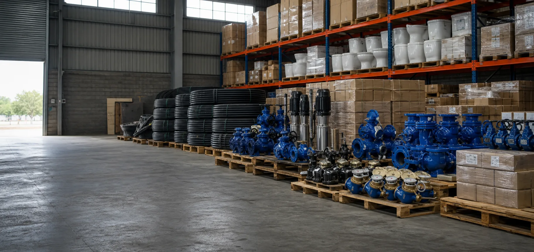 Project equipment prepared for supply